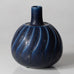 Wilhelm Kage for Gustavsberg, Sweden, Stoneware "Verkstad" vase  with blue haresfur glaze E7312