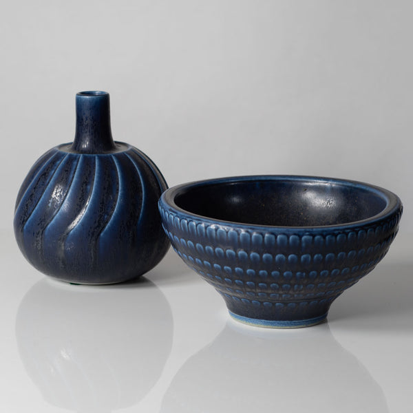 Two vessels by Wilhelm Kåge for Gustavsberg, Sweden - Freeforms