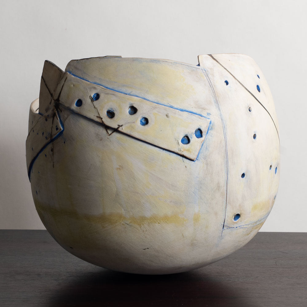 Gordon Baldwin, UK, large unique stoneware sculptural bowl M4306