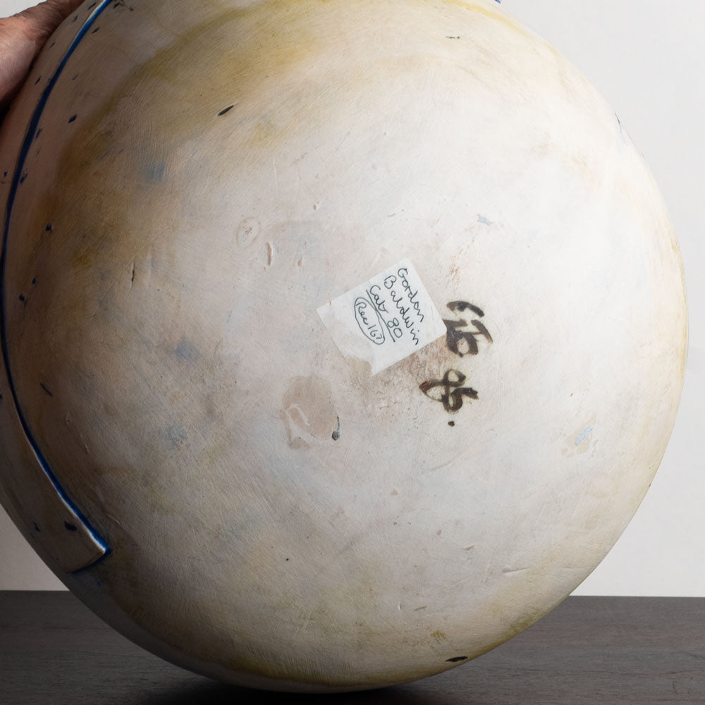 Gordon Baldwin, UK, large unique stoneware sculptural bowl M4306