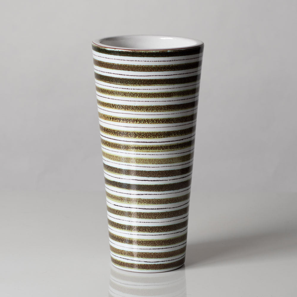 Stig Lindberg for Gustavsberg, Sweden, two faiance vases
