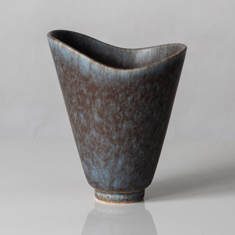 Carl Harry Stålhane for Rörstrand,  stoneware vase with blue glaze H1470