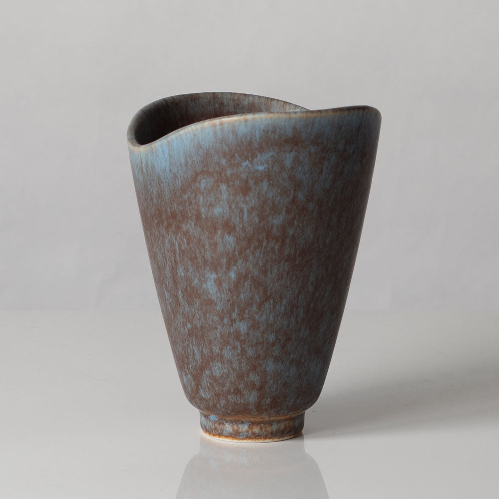 Carl Harry Stålhane for Rörstrand, stoneware vase with blue glaze H1470