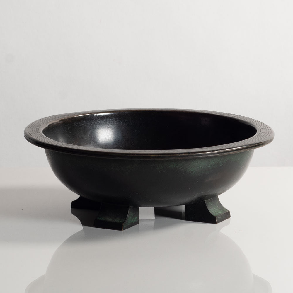 Nils Fougstedt, for FAK Sweden, bronze footed bowl M5524