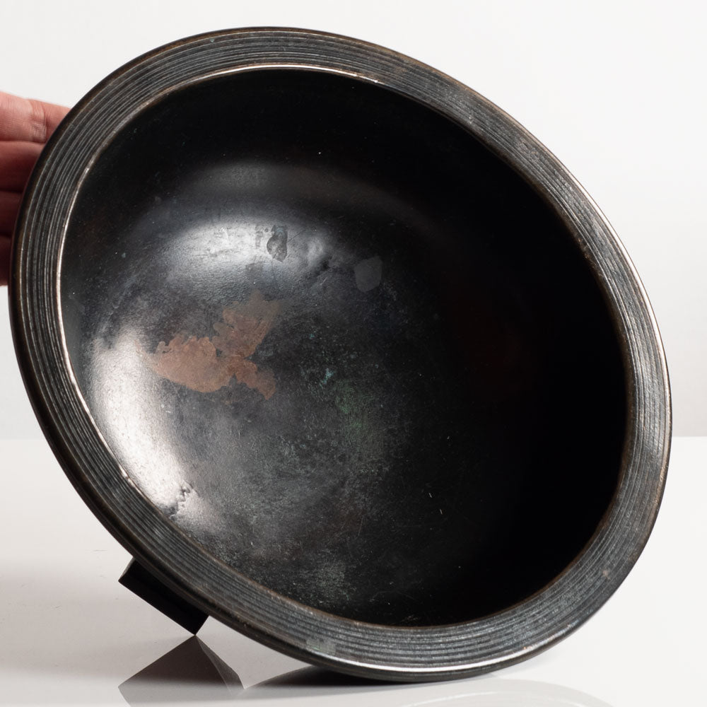 Nils Fougstedt, for FAK Sweden, bronze footed bowl M5524