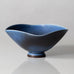 Berndt Friberg for Gustavsberg, Sweden, unique bowl with cobalt blue haresfur glaze L3078