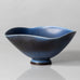 Berndt Friberg for Gustavsberg, Sweden, unique bowl with cobalt blue haresfur glaze L3078