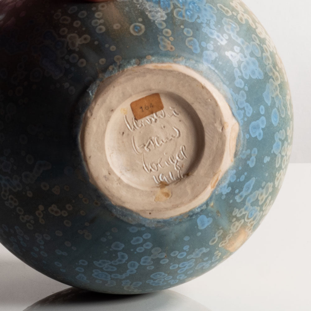 Gerald and Gotlind Wiegel, bottle vase with crystalline glaze M4297