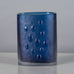Tapio Wirkkala for Iittala, Finland, vase in frosted blue glass J1448