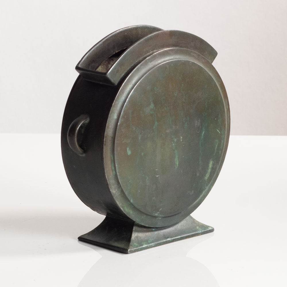 Just Andersen, Denmark, circular vase in disko metal M5510
