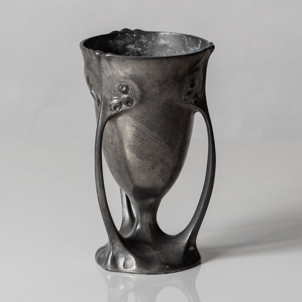 Kayserzinn, Germany, pewter art nouveau vase L3353