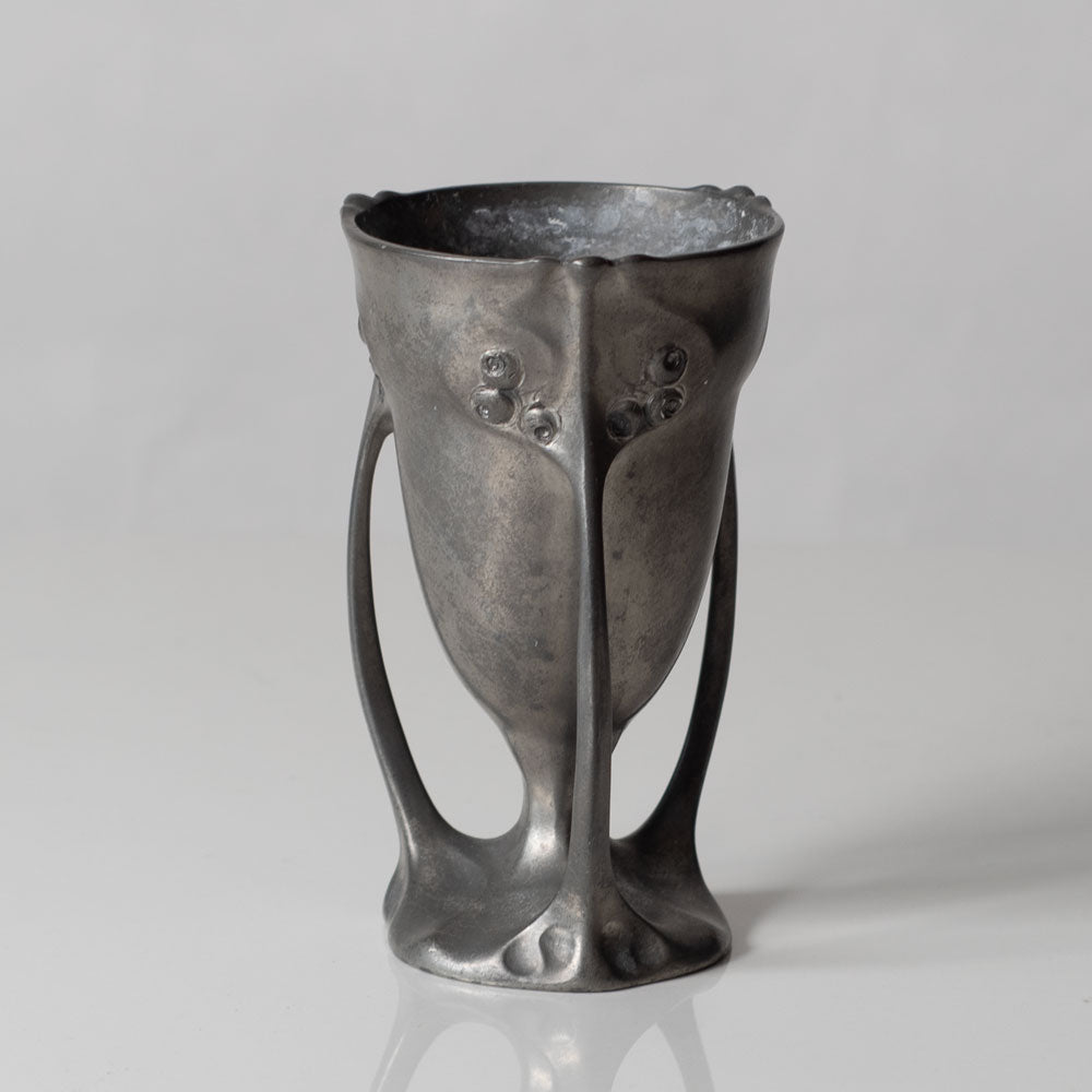 Kayserzinn, Germany, pewter art nouveau vase L3353