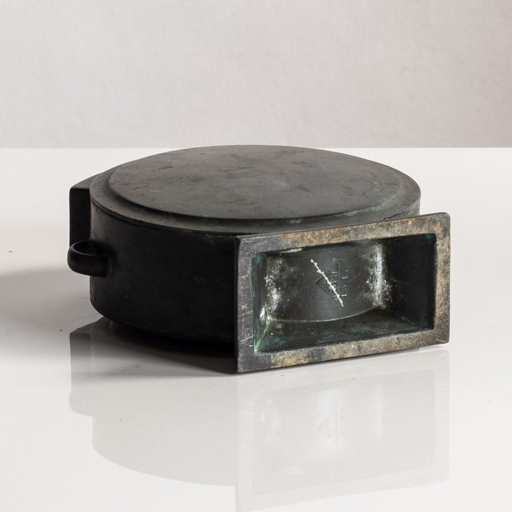 Just Andersen, Denmark, circular vase in disko metal M5510