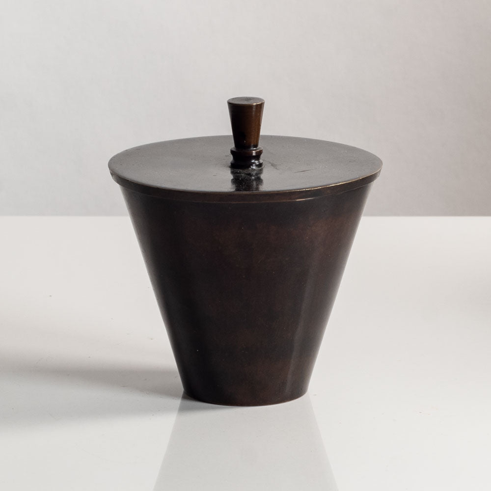 Danish bronze lidded jar M5535