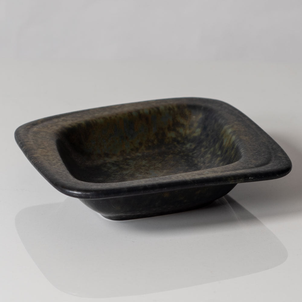 Gunnar Nylund for Rörstrand, Sweden, ceramic dish with blue and green glaze L3382
