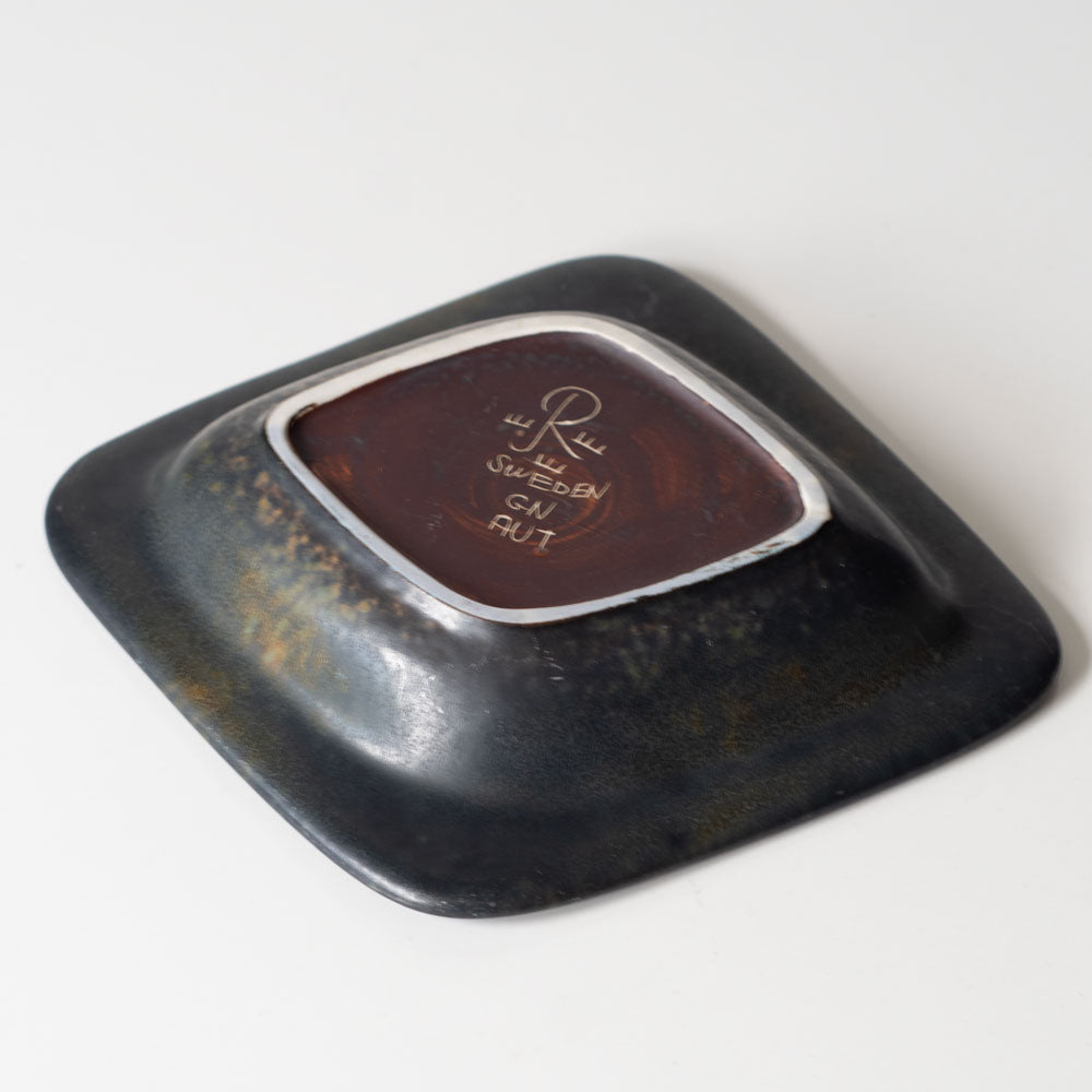 Gunnar Nylund for Rörstrand, Sweden, ceramic dish with blue and green glaze L3382