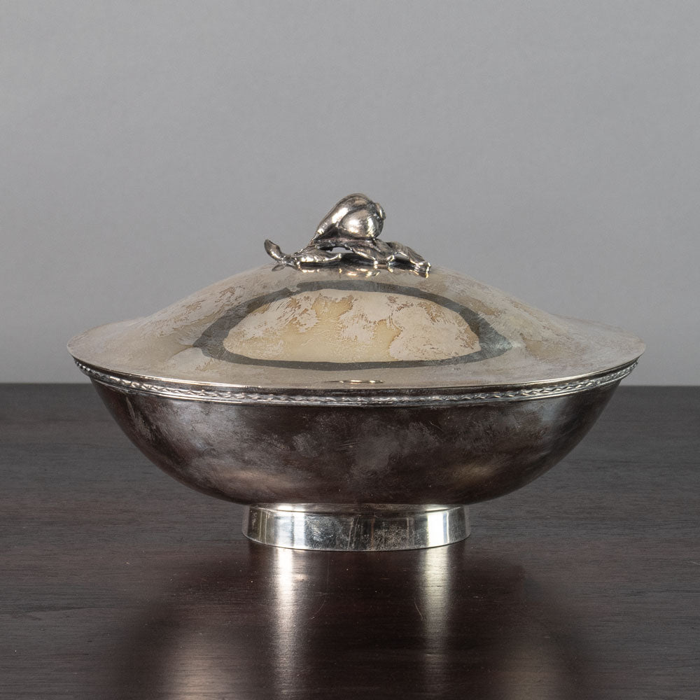 CG Råström, Sweden, silver lidded bowl J1246