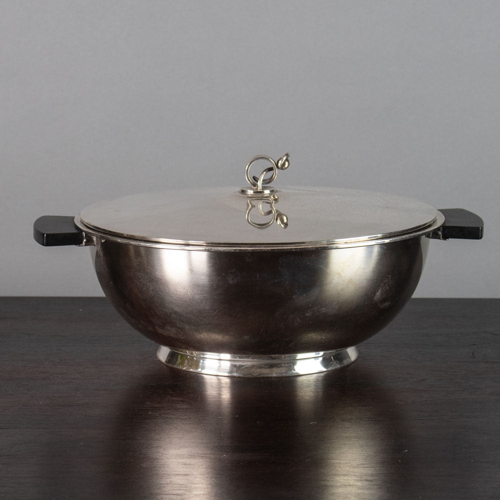 Carl M. Cohr & Co, Denmark, ATLA silverplate lidded bowl J1413