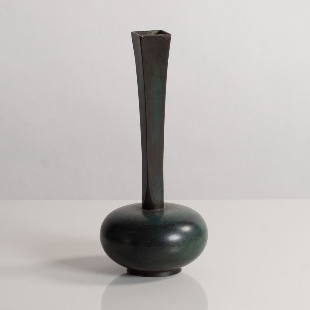 GAB, Sweden, long necked bronze vase L3803