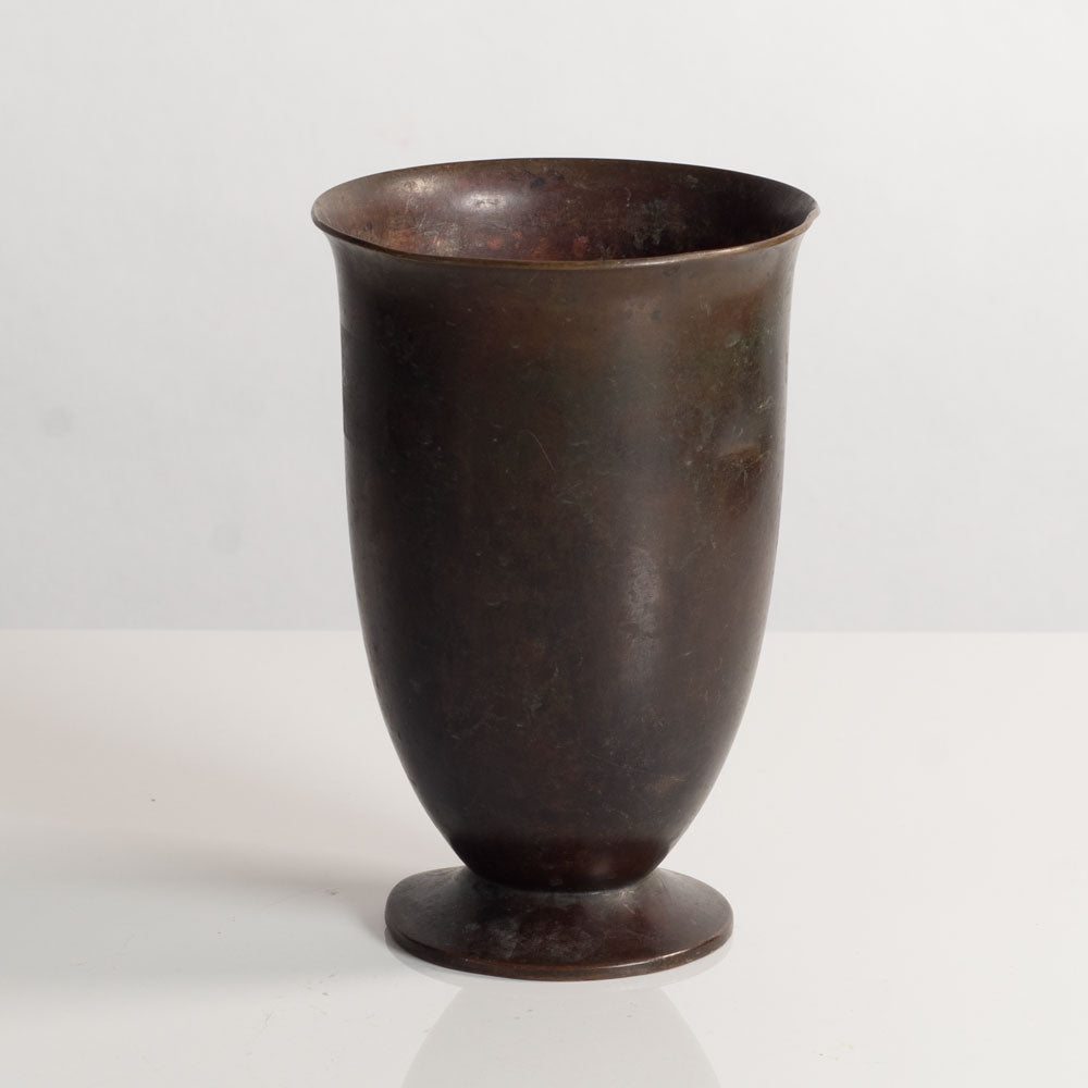 Just Andersen, Denmark, small vase in light bronze M5501