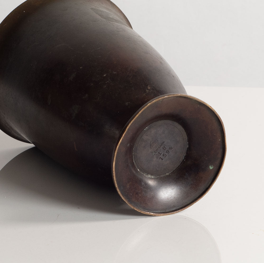 Just Andersen, Denmark, small vase in light bronze M5501