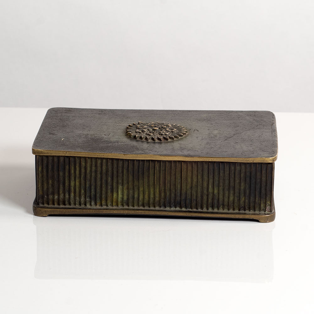 Tinos, Denmark, fluted bronze box M5507