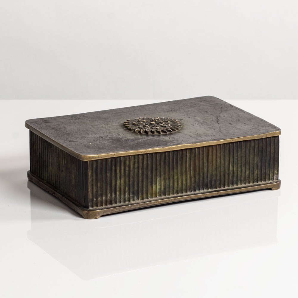 Tinos, Denmark, fluted bronze box M5507