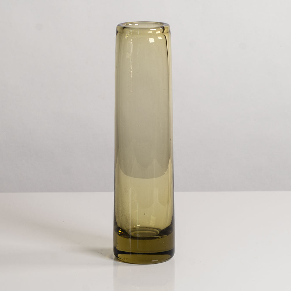 Per Lutken for Holmegaard, Denmark, cylindrical vase in amber glass M5554
