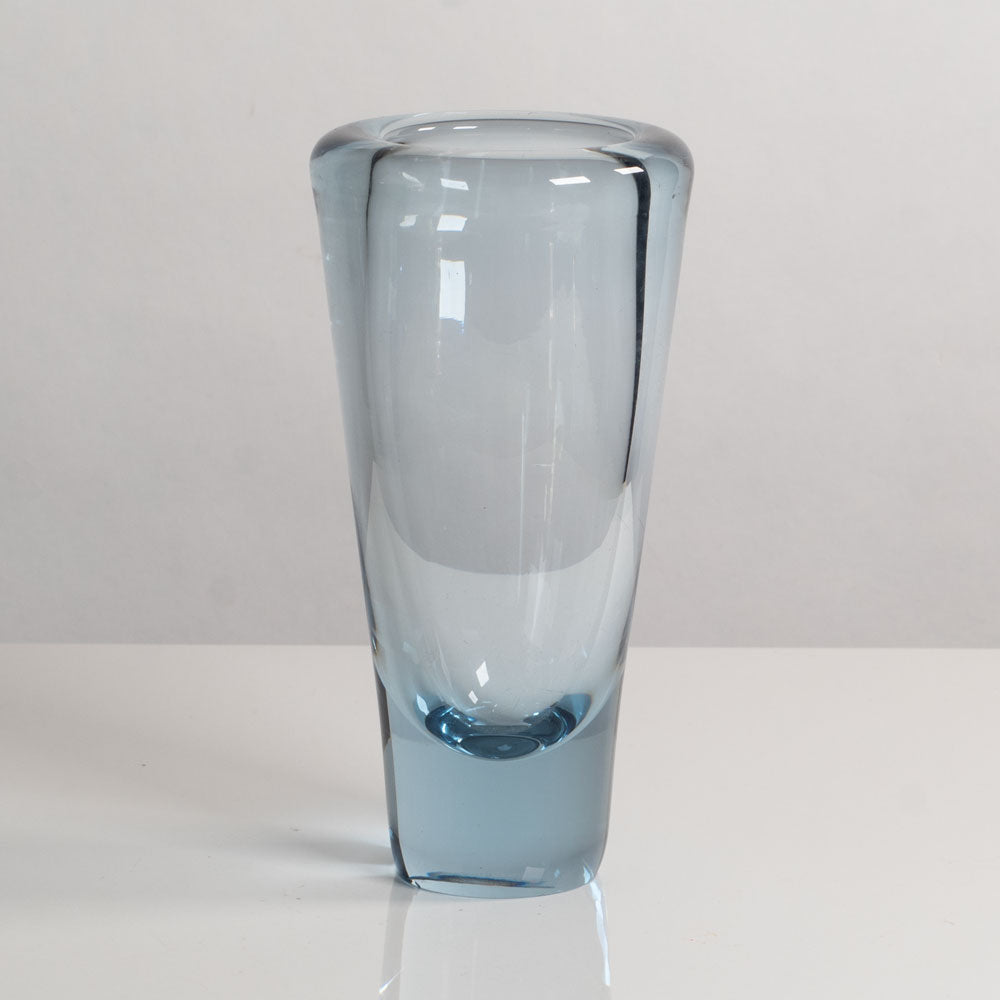 Per Lutken for Holmegaard, Denmark, conical vase in pale blue glass M5490