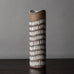 Ingrid Atterberg for Uppsala, stoneware brown and white vase J1319