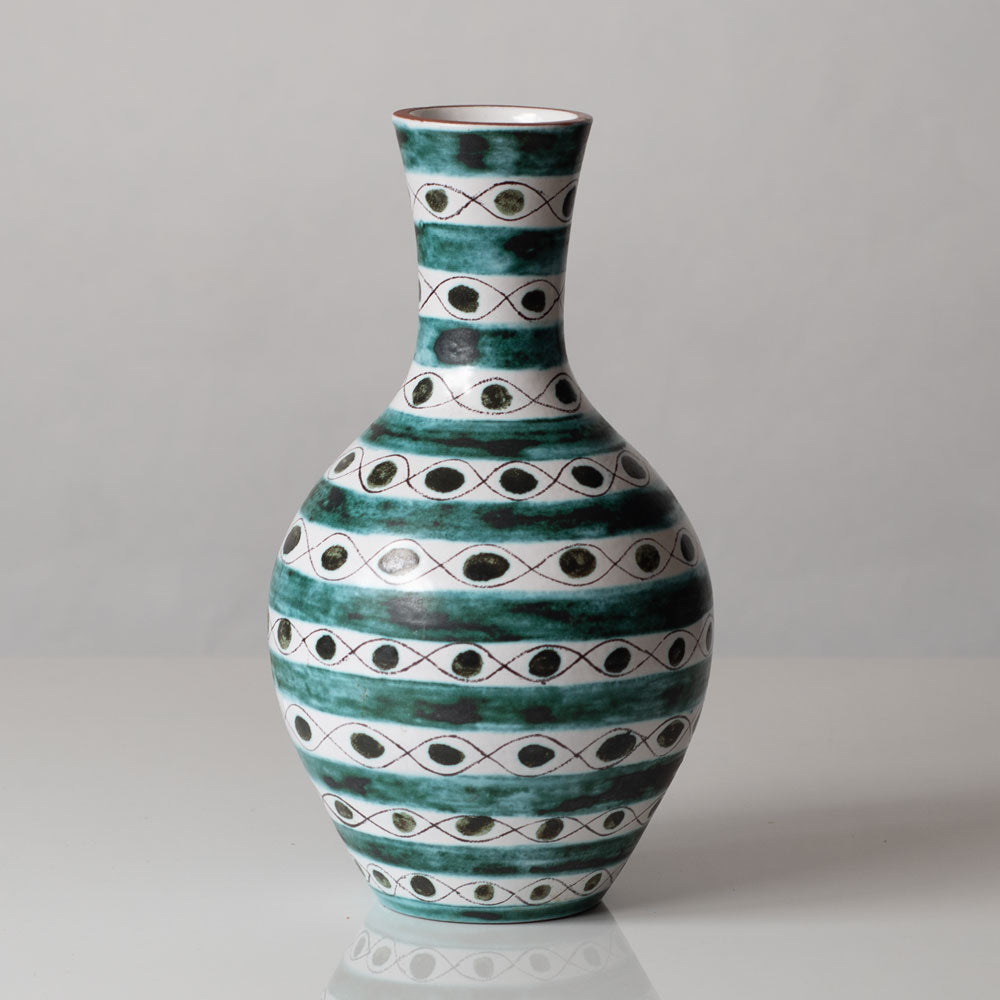 Stig Lindberg for Gustavsberg, Sweden, two faiance vases