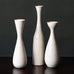 Three vases with white glaze by Carl Harry Stålhane for Rörstrand, Sweden