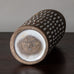 Ingrid Atterberg for Uppsala, stoneware brown and white vase J1375