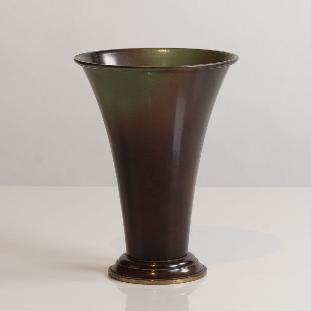 Ystad Brons, Sweden, bronze flaring vase L3794