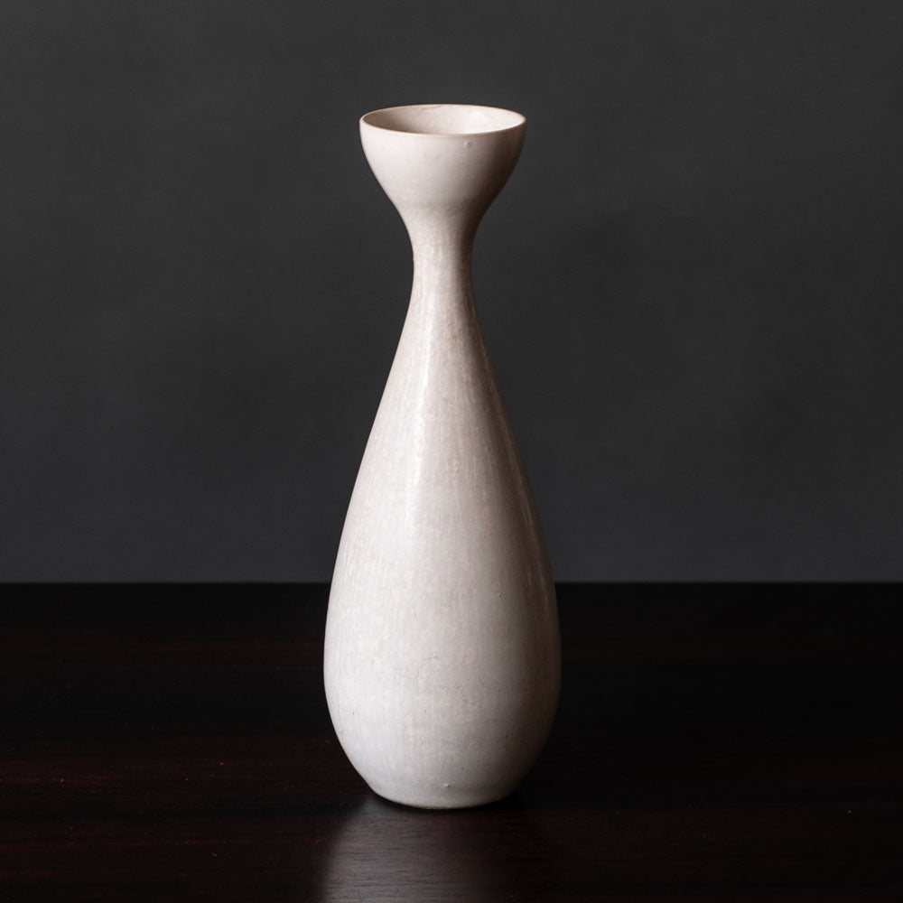 Carl Harry Stålhane for Rörstrand, Sweden, stoneware vase with matte white glaze L3274