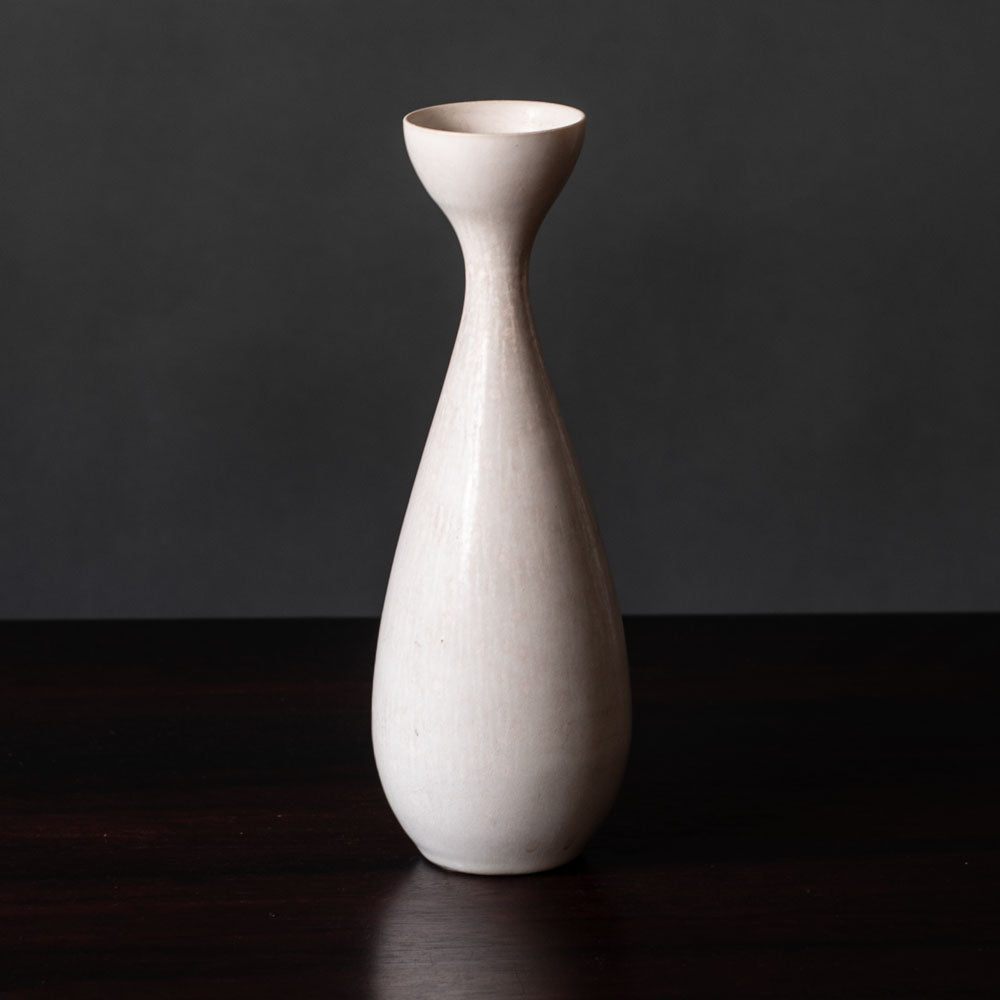 Carl Harry Stålhane for Rörstrand, Sweden, stoneware vase with matte white glaze L3274