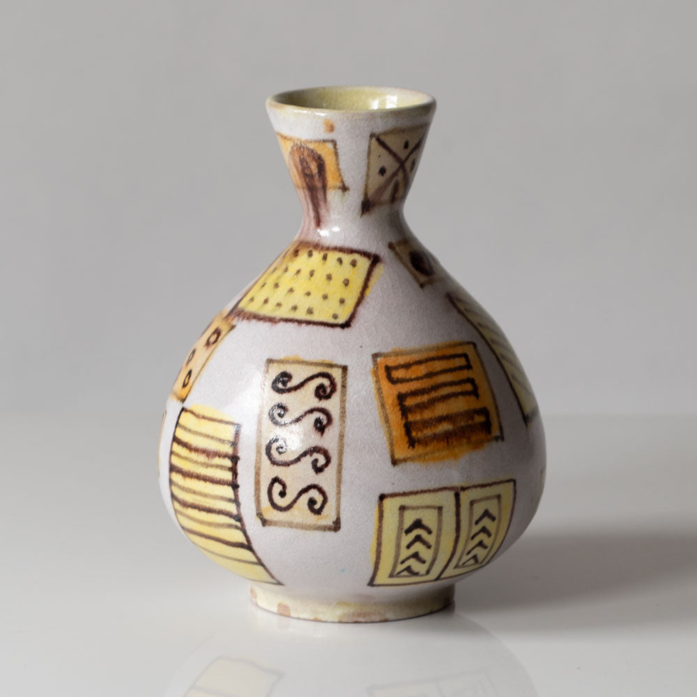 Guido Gambone, own studio, Italy, unique earthenware vase L3409