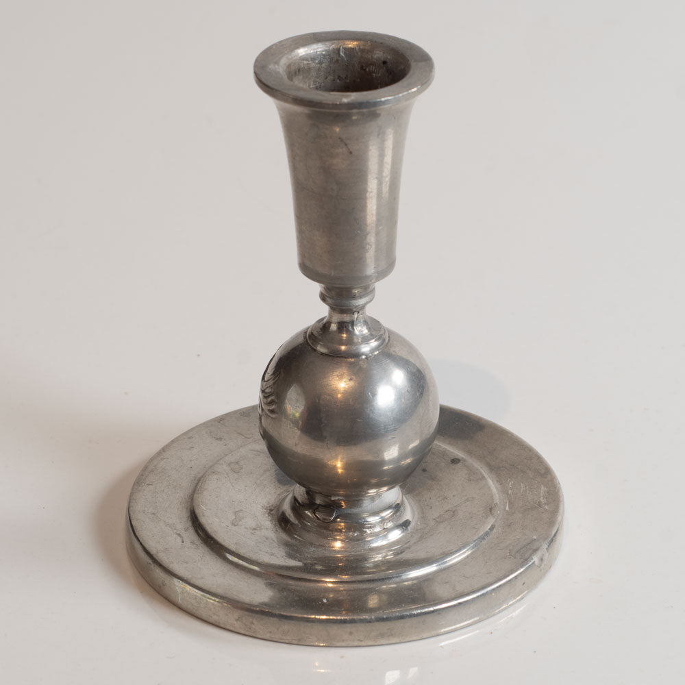 Sweden, pewter candle stick with stag motif M4193