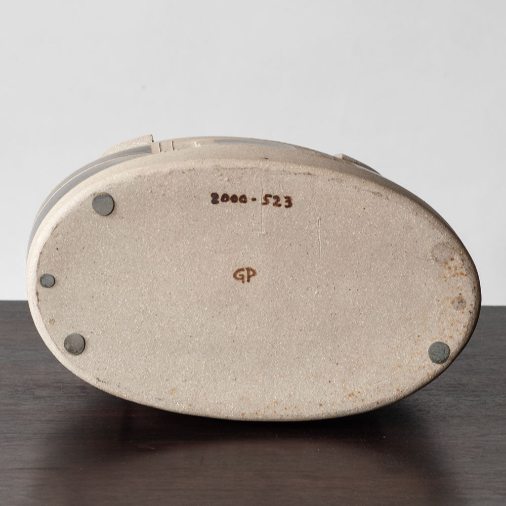 Gustavo Pérez, own studio, Mexico, partially glazed vessel with incised pattern L3270