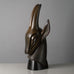 Gunnar Nylund for Rorstrand, Sweden, stoneware figure of the head of an antelope H1374