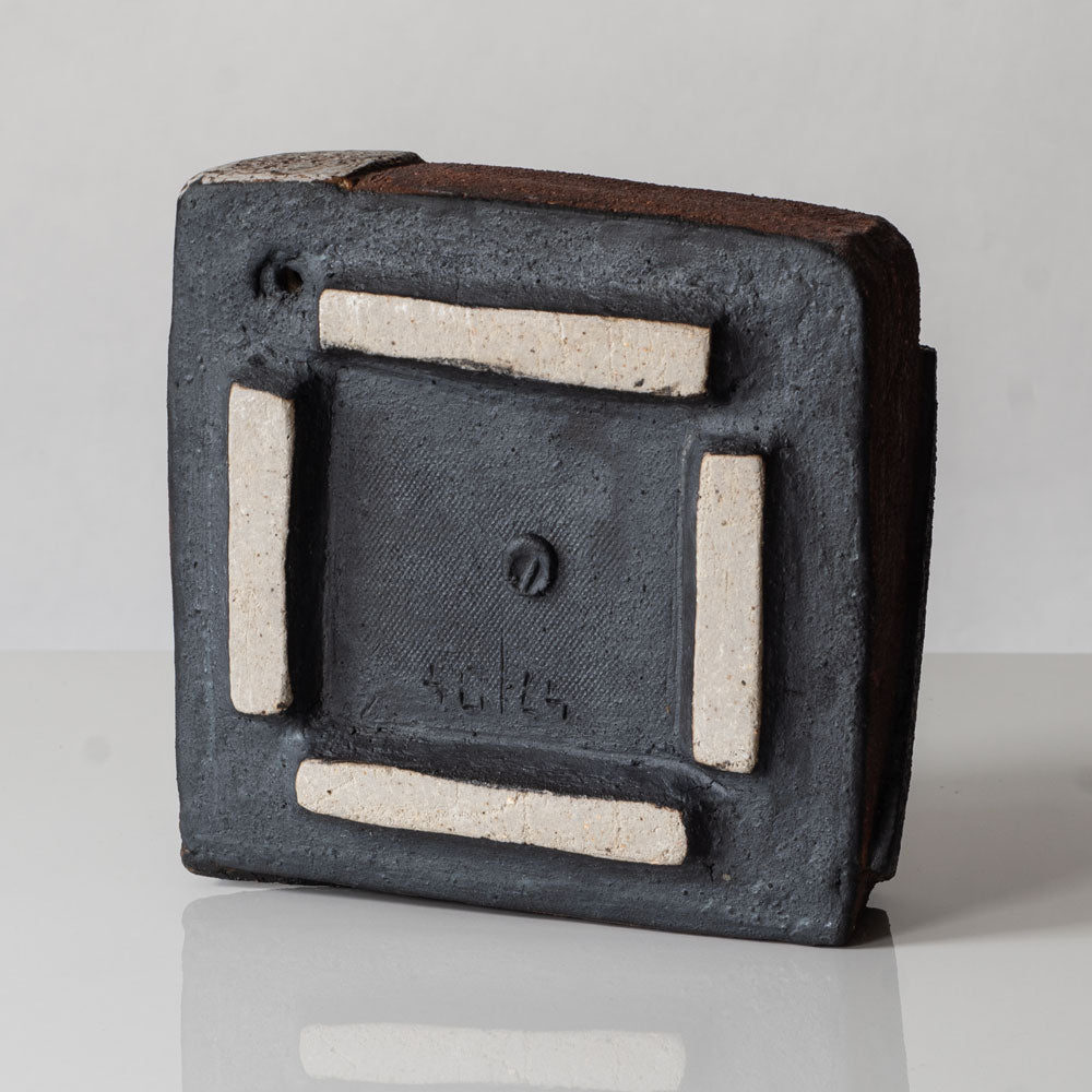 Gerald Weigel, Germany, sculptural vase with brown matte glaze K2882