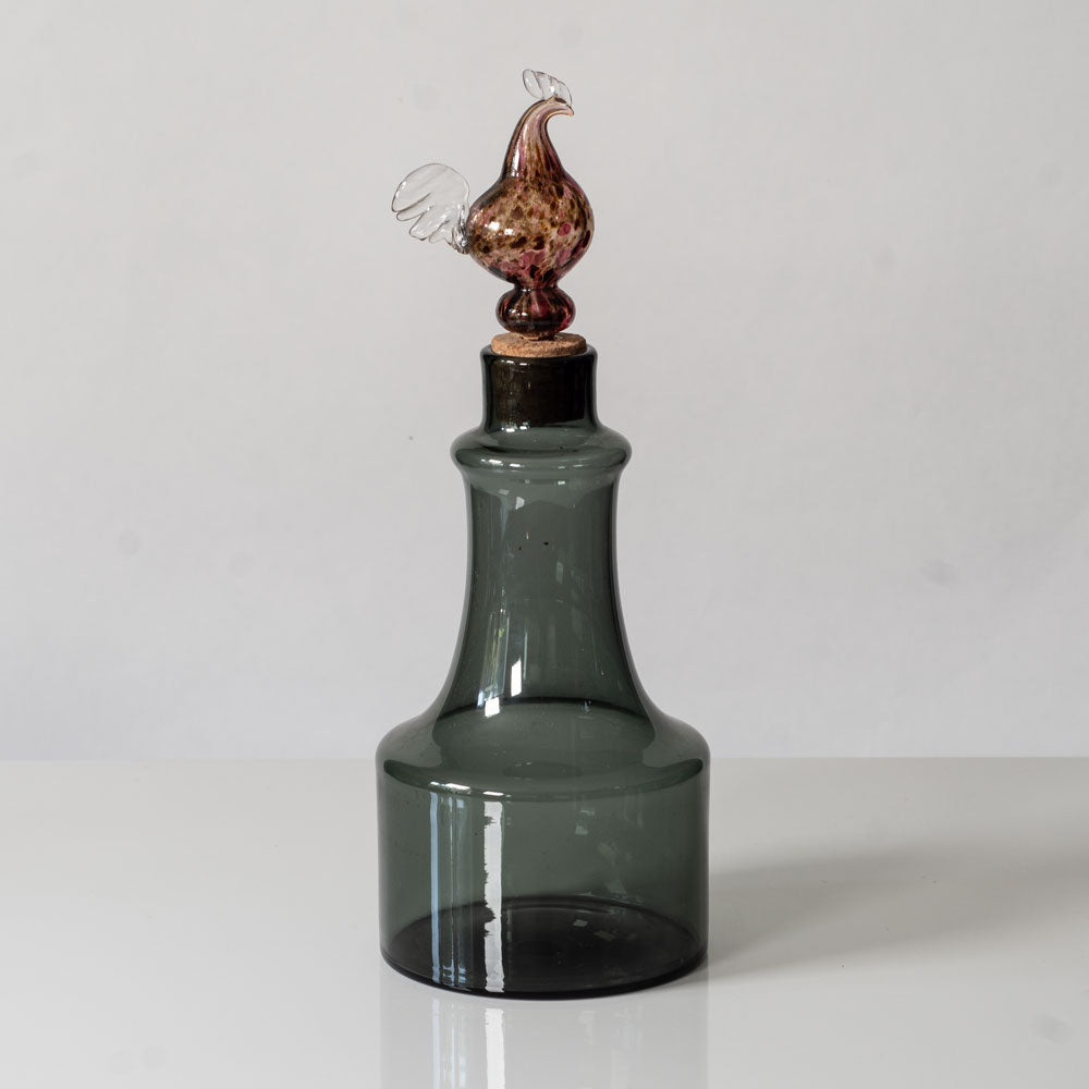 Kaj Franck for Nuutäjarvi-Nottsjö, Finland, decanter with rooster stopper L3847