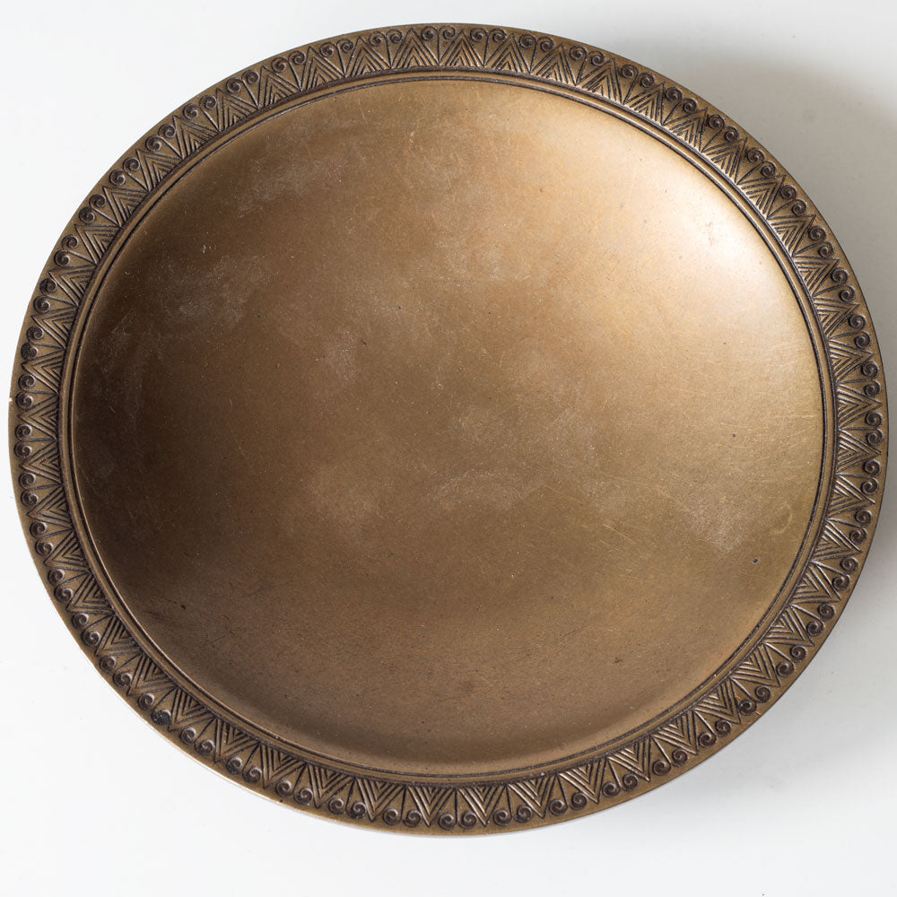 Just Andersen, Denmark, shallow bronze bowl L3419