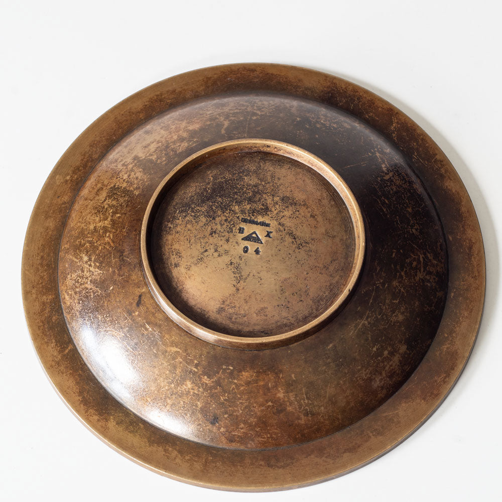 Just Andersen, Denmark, shallow bronze bowl L3419