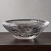 Vicke Lindstrand for Kosta, clear glass bowl with engraved figures J1453