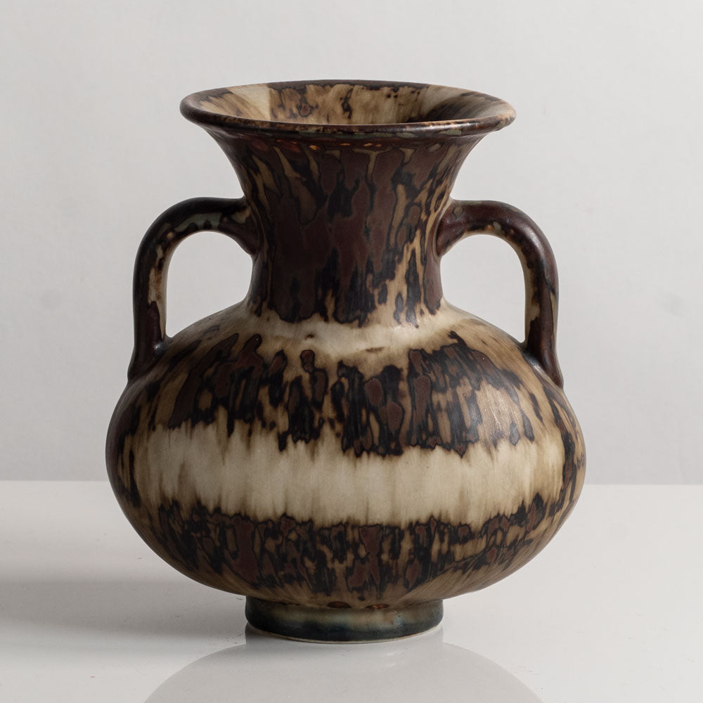 Bode Willumsen for Royal Copenhagen, Denmark, two handled vase with Sung glaze M5478