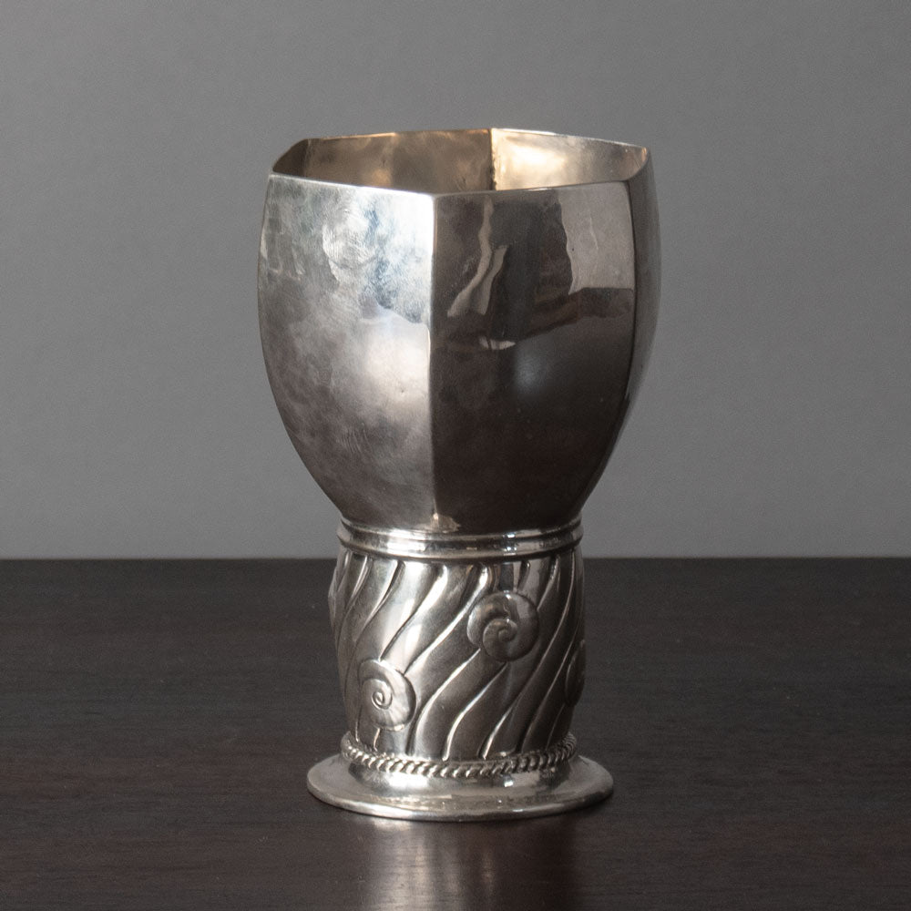 Thorvald Nielsen Meier, Denmark, silver goblet-shaped vase J1496