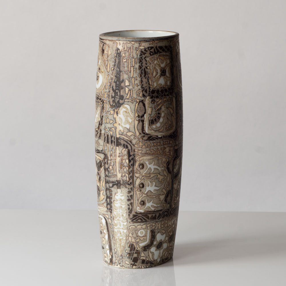 Nils Thorsson for Royal Copenhagen "Baca" vase in brown L3292