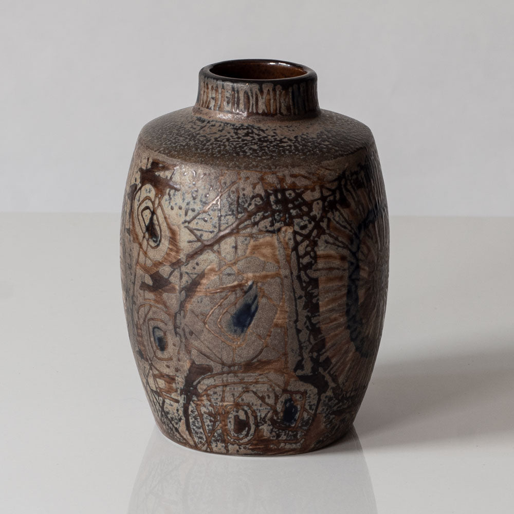 Nils Thorsson for Royal Copenhagen "Baca" vase in brown L3032