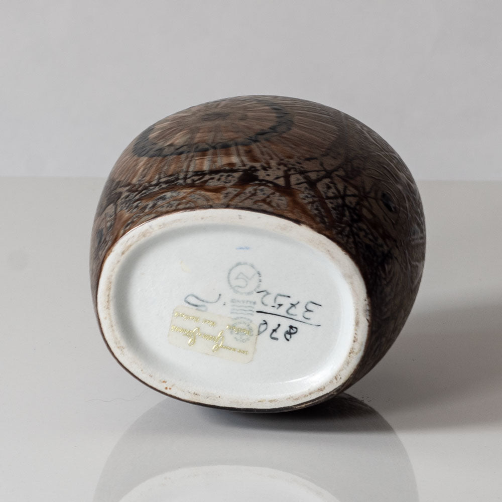 Nils Thorsson for Royal Copenhagen "Baca" vase in brown L3032